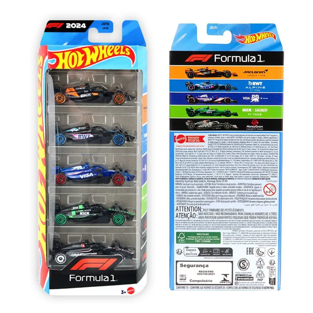 En Stock nouveau 1/64 Hot Wheels voiture or étiquette série formule 1 Mclaren Sauber Williams équipe Collection alliage voitures modèle cadeau jouet