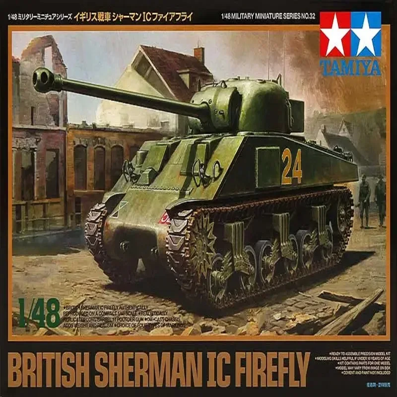 

Tamiya 32532 1/48 British Sherman IC Firefly Tank Assembly Model Building Kits For Military Hobby Collection