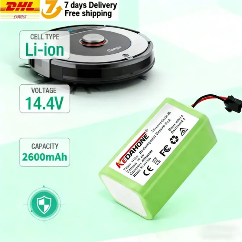 

14.4V 2600mAh For 990 1090 Tesvor X500 Ecovacs Deebot N79 N79S DN622 Eufy RoboVac 11 11S RoboVac 30 Replacing the 14.4V battery