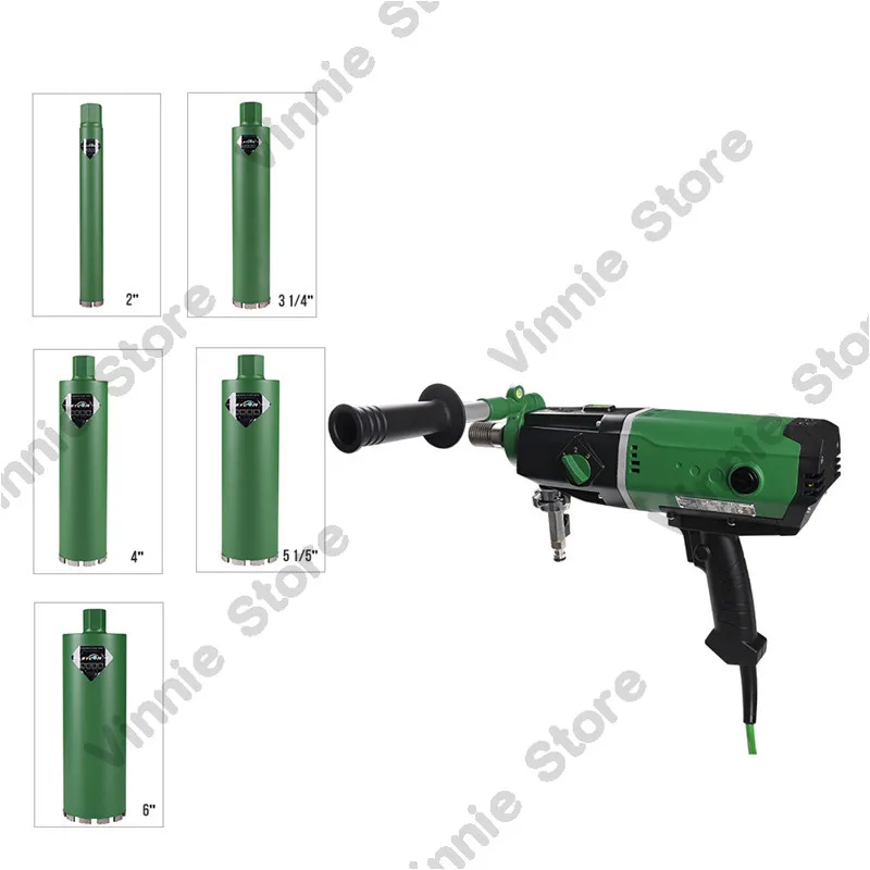 2200W DMP-162P  202mm Soft-start Core Drill Motor Light Weight Drilling Different Fields