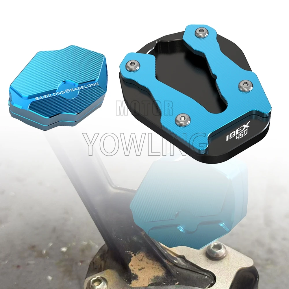 For CFMOTO 450MT Ibex450 Ibex 450 MT 2024 2025 2026 Motorcycle Side Stand Enlarge Kickstand Side Stand Enlarger Column Auxiliary
