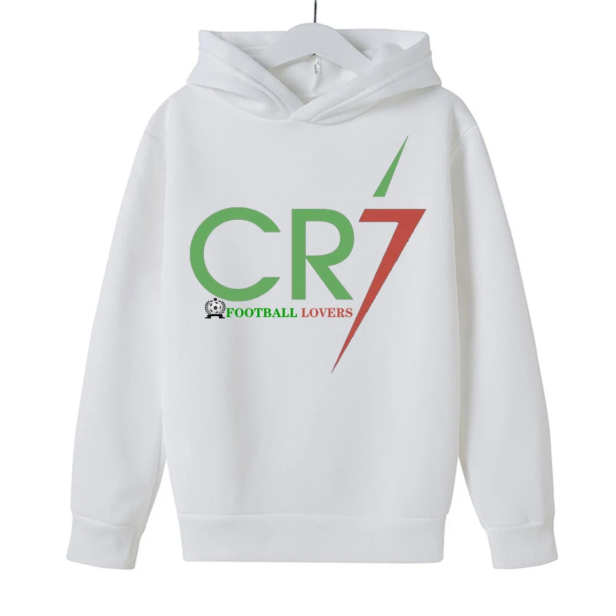 Fashion children's Hoodie football fan CR7 printed children's spring and autumn training football shirt brushed casual pullover