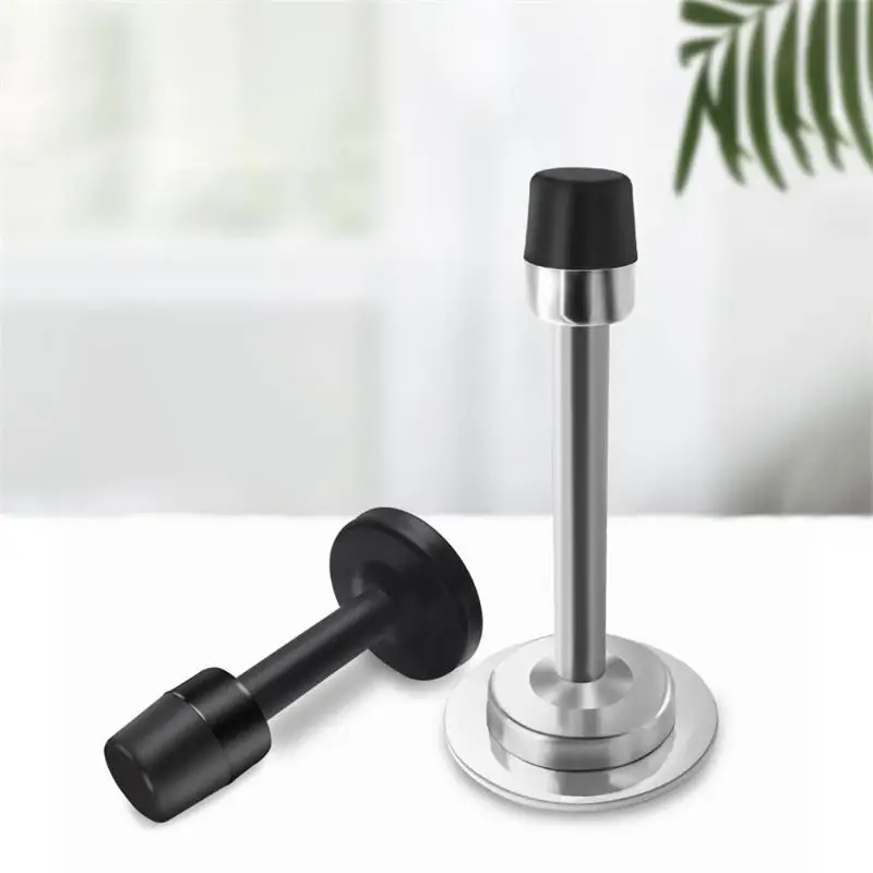 95/120mm Stainless Door Stopper Anti Collision Buffer With Screw Home Hardware Stainless Steel Door Stops Holder