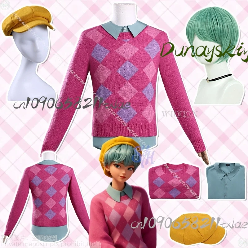 

Аниме фильм Kpop Demon SUDA POP Baby Saja для мальчиков косплей Корея идол группы сценическая форма высокое качество вязаный свитер Хэллоуин