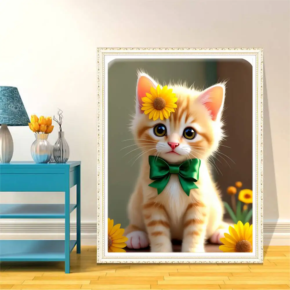 Evershine Lukisan Berlian Anjing Hewan Gambar Berlian Imitasi Kartun Berlian Bordir Jembatan Kerajinan Warna-warni Hadiah Buatan Tangan