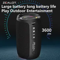 ZEALOT S49 Portable Speaker with RGB Light 3600mAh Battery Waterproof Level 5 Continuous Playtime up to 10 Hours