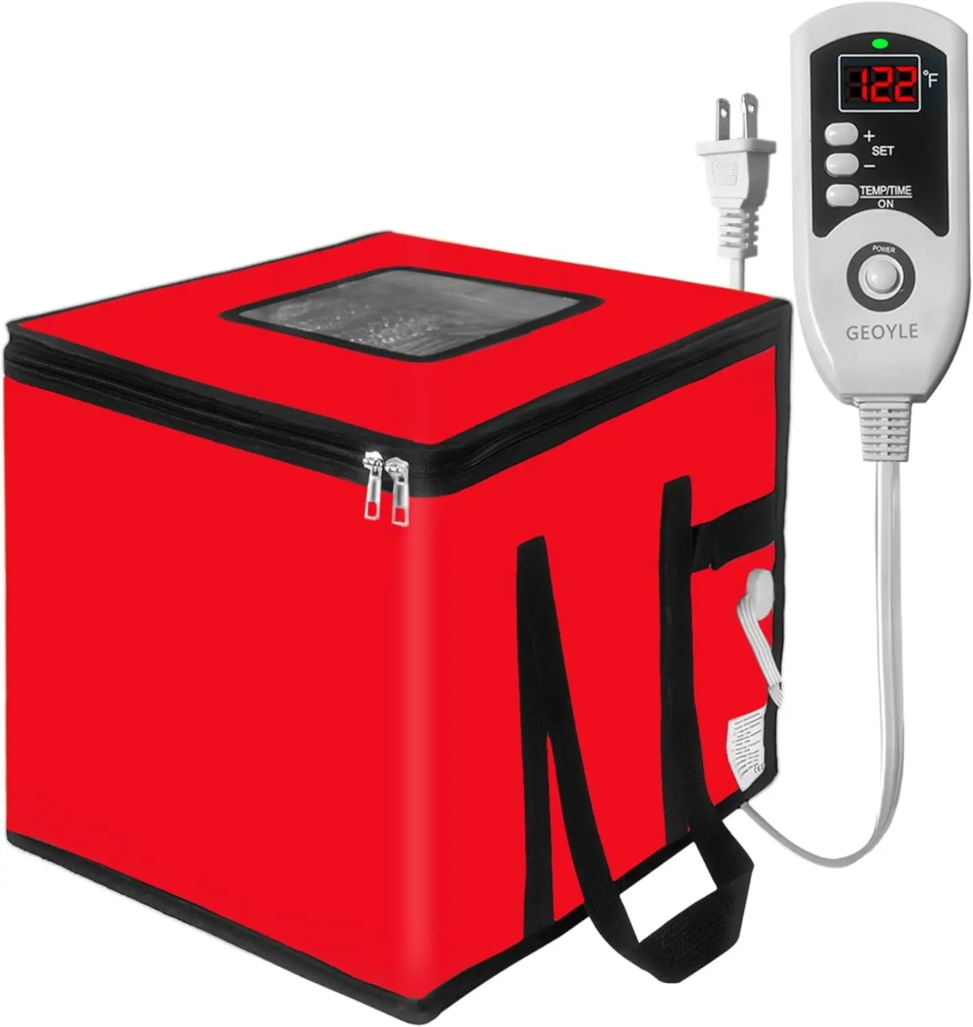 

Складной тестовый проектор с нагревателем, регулируемая температура 33-122 ° F для приготовления хлеба, пиццы, йогурта