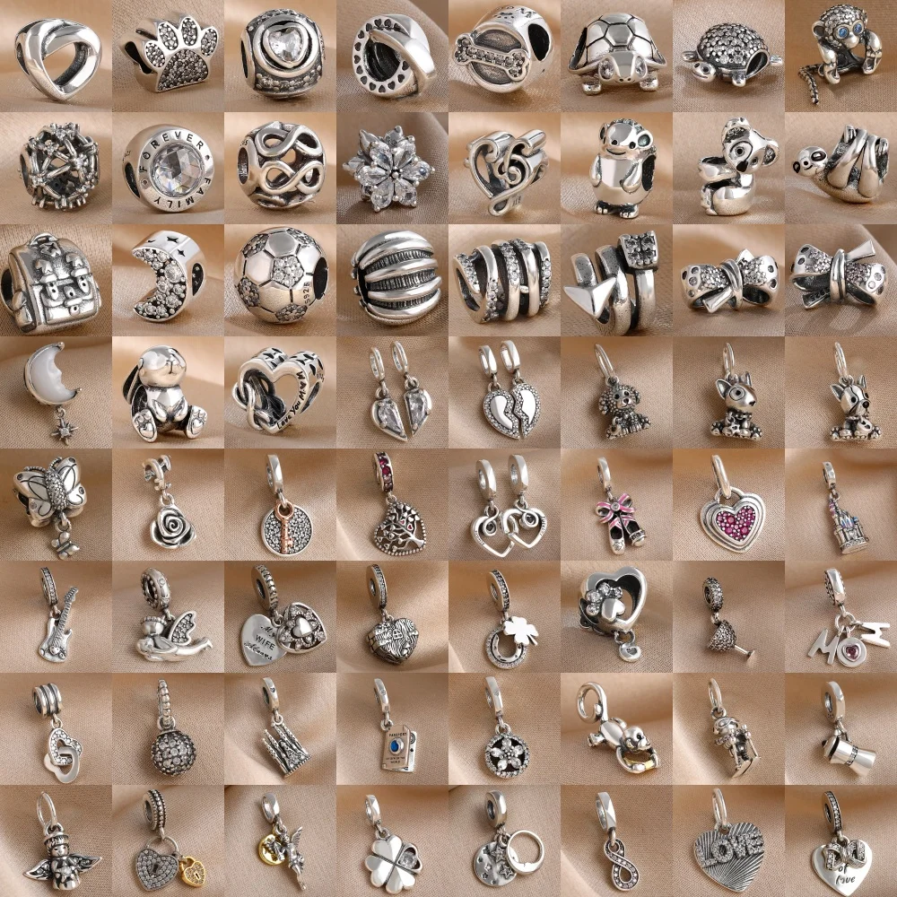 

Hot Selling 925 Silver,Dog Paw,Turtle Bead Monkey,Cup,Dance Shoe Pendant Fit Original Bracelet DIY Accessories Exquisite Jewelry
