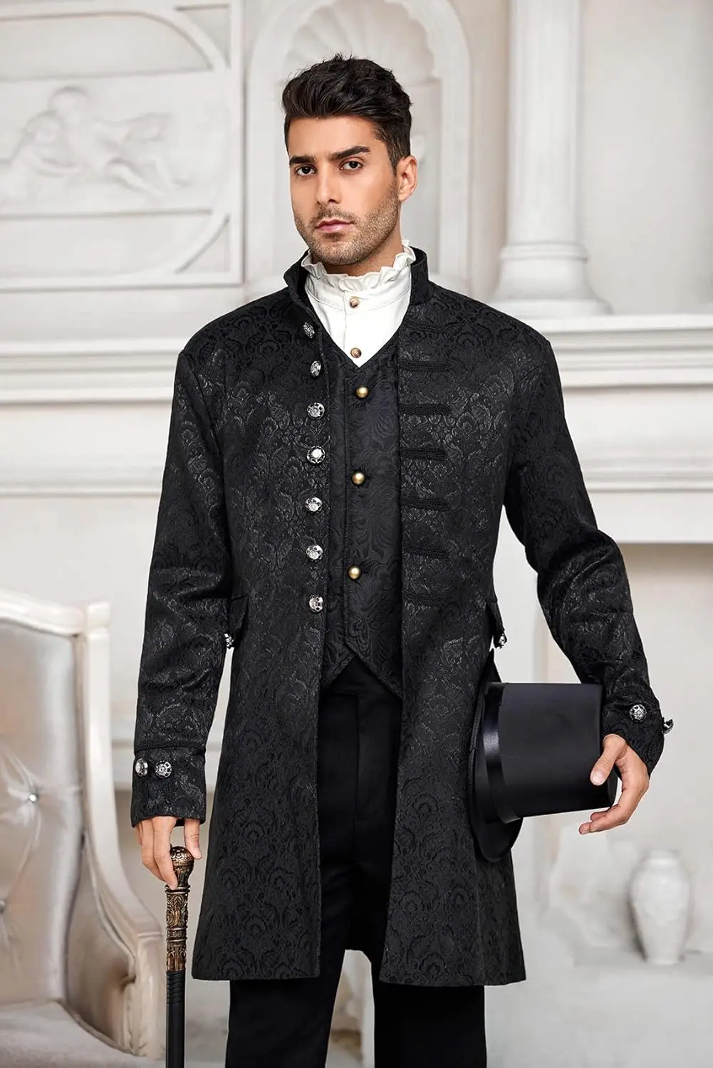 Medieval Jacket Pirate Viking Renaissance Costume Formal Tailcoat Gothic Victorian Halloween Tuxedo Coats  anime cosplay