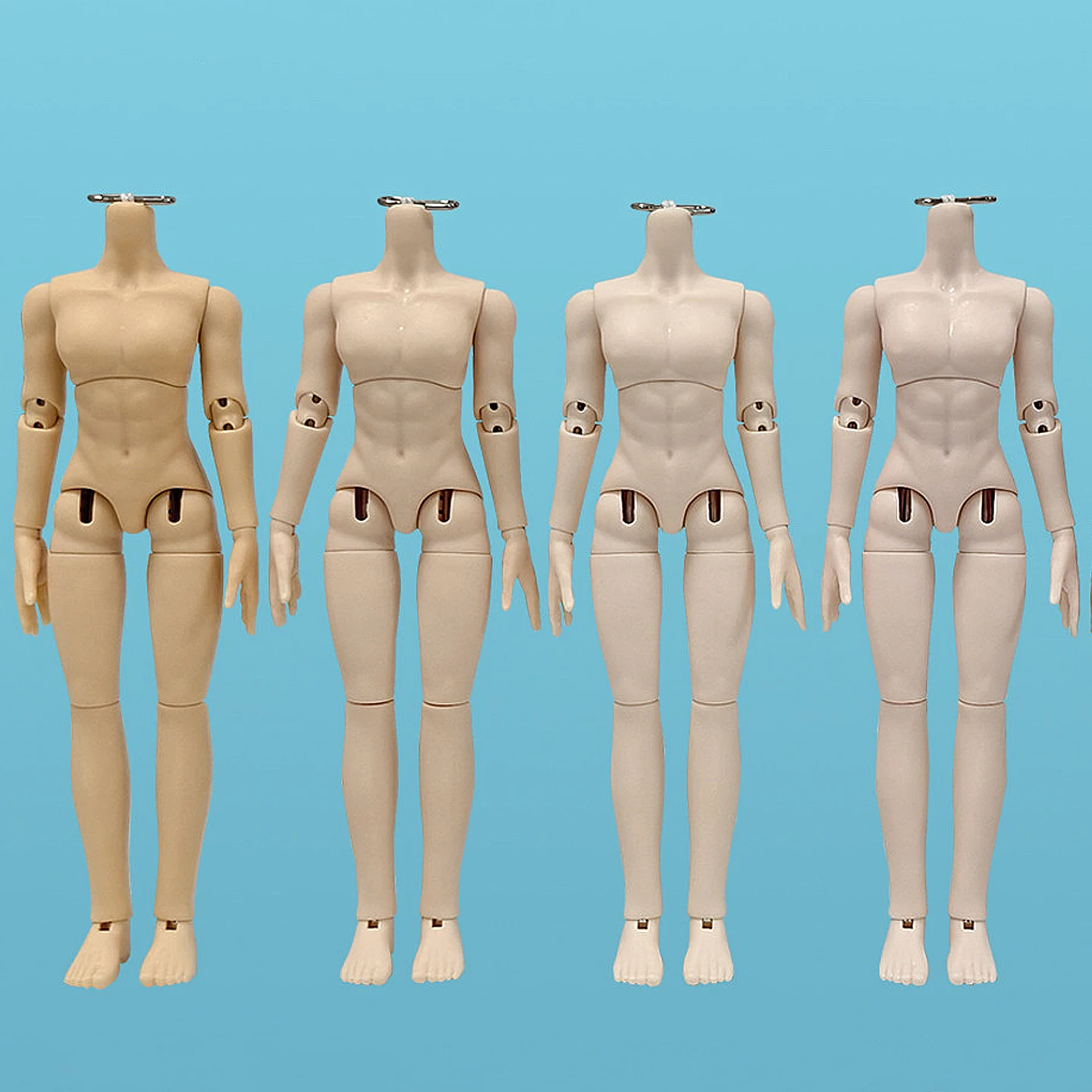 Asi3.0 abdominal muscle Doll Body 14cm Doll Threading aluminum wire Joint Body Doll Doll Accessories For GSC, Obitsu 11 Head