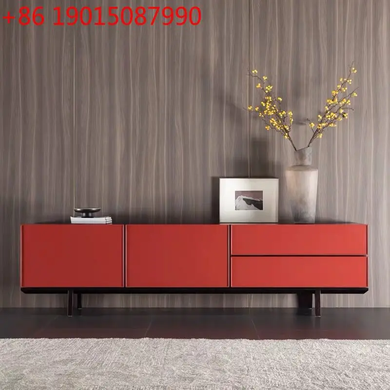 

New Italian paint TV cabinet creative personality living room modern simple TV cabinet combination