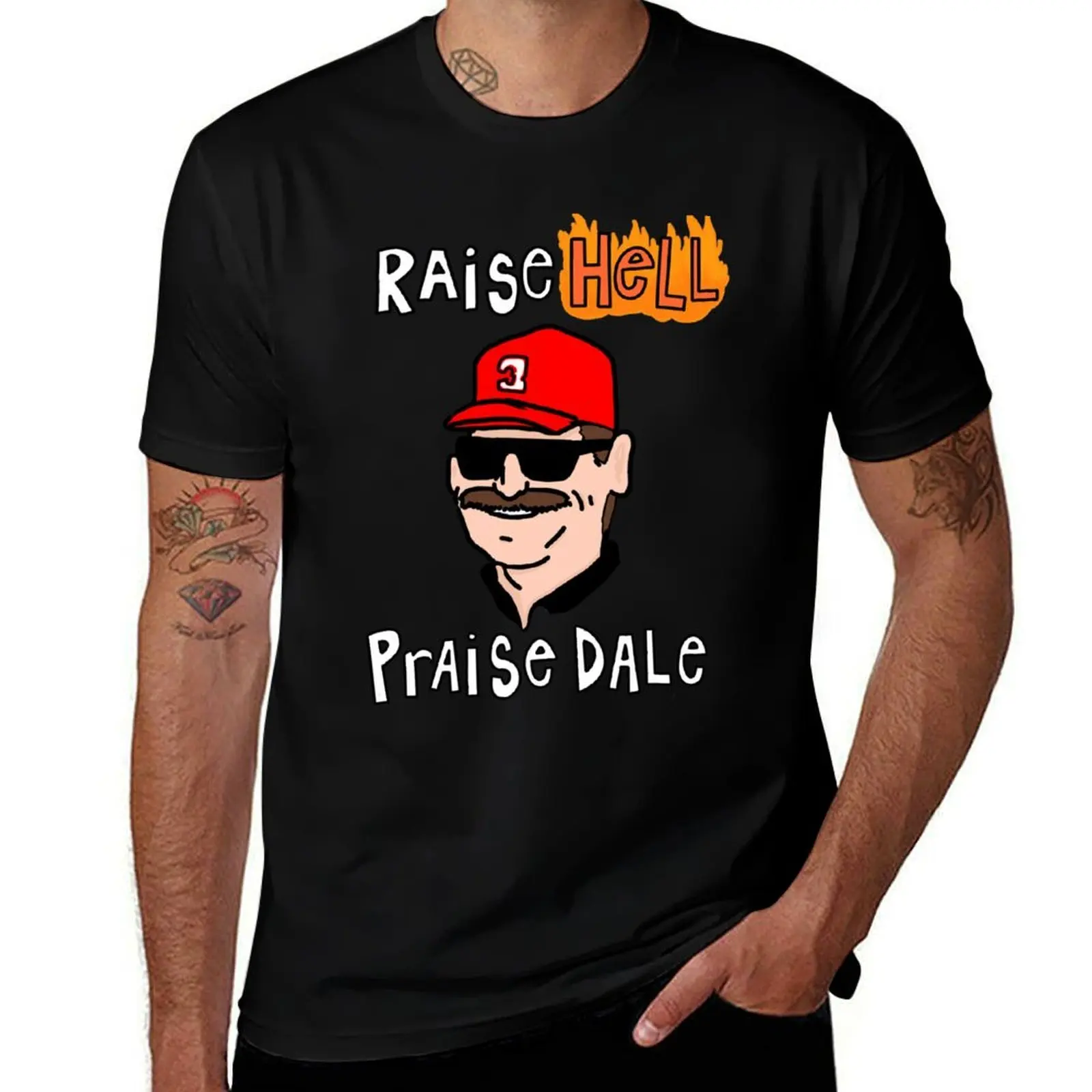Raise Hell, Praise Dale T-Shirt Casual Streetwear Short Sleeve Tee T-Shirt
