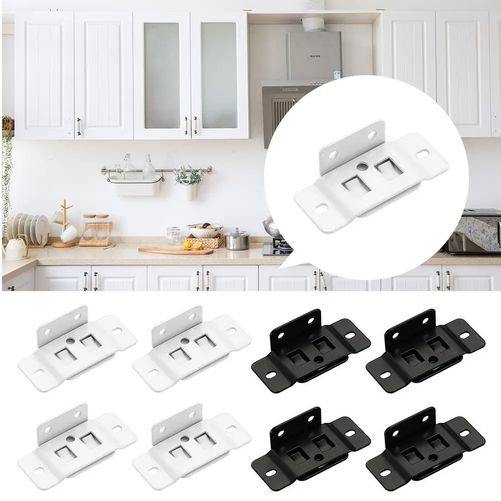 4Pcs Metal Fixing Buckle L Shaped 90 Degree Cabinet Corner Code with Screws Easy Install Two in One Insert Hardware Accessories