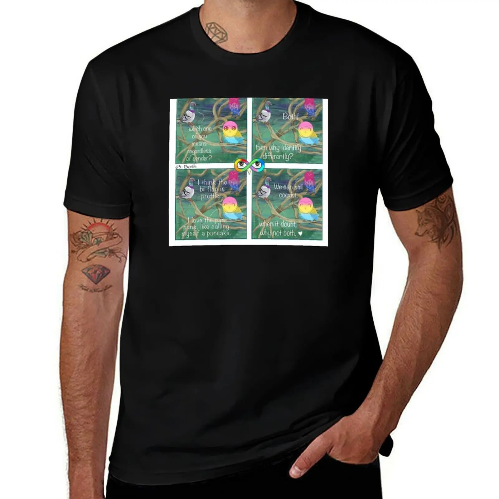

63: Both T-Shirt cheap stuff shirts graphic tee vintage anime shirt funny costumes mens t shirt
