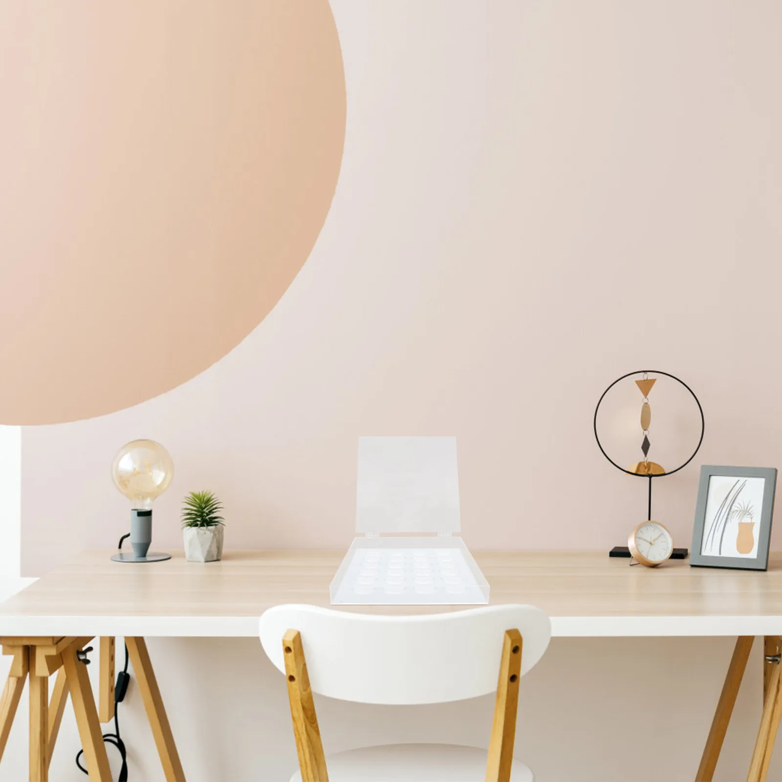 Caixa de acrílico transparente para cílios postiços, caixa branca de camada única para exibição de cílios, inodora, acessórios profissionais para maquiagem de salão, 1 peça