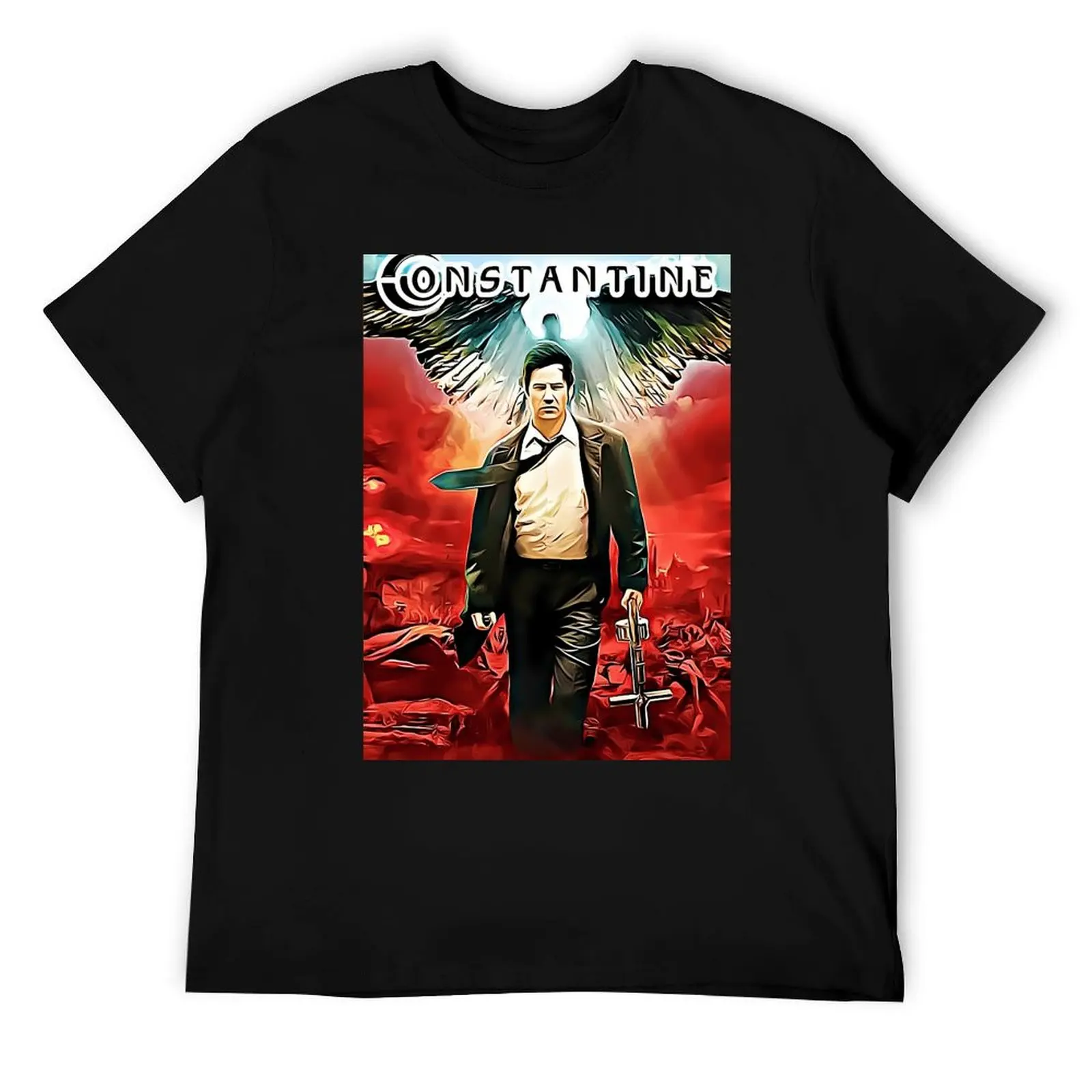 

Great Model John Constantine Forever Fanart Horror Movie T-Shirt cotton t shirts man 100% man t shirt cotton T-Shirt
