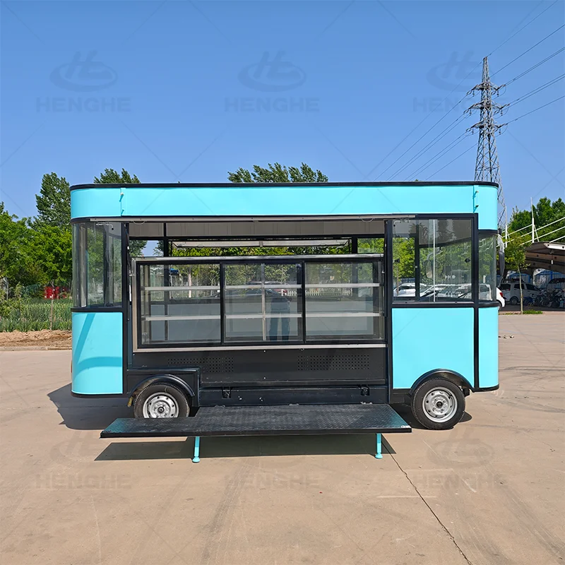Dual-sided Serving Food Truck With Windows On Both Sides Perfect For High-traffic Events And Reducing Customer Wait Times Truck