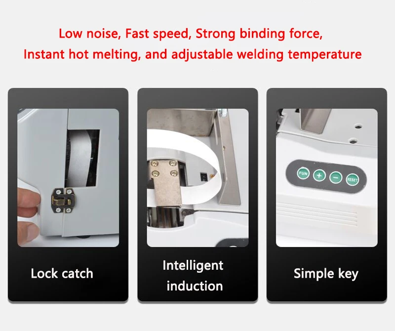 Intelligent induction Strapping machine Multipurpose Supermarket Hot Melt Paper belt Binding machine Banknote Tying machine