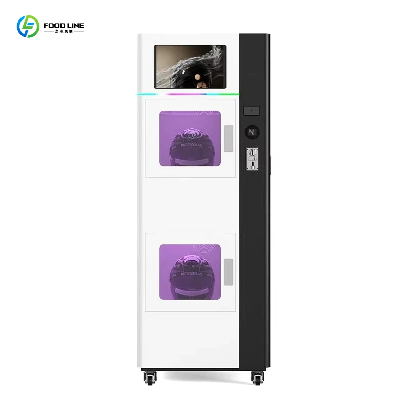 FL Helmet Cleaning Machine Compact Automatic High Pressure Vending Unit Hot Air Dry for Bike Riding Club Wholesaled