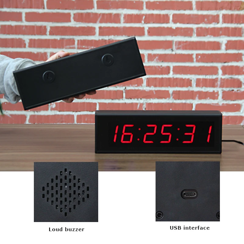 

CHEETIE CP04 Popular Game Challenge 6 Digit LED Digital Display Stopwatch Timer for Promotional Game Activities