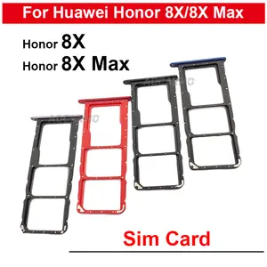 Bilashmart Huawei Honor 8X Max 8xmax SIM Card Tray Slot Holder Replacement Parts Blue Black Red Purple