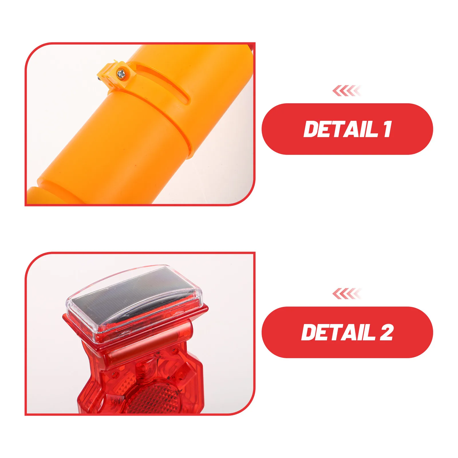 Solar LED Traffic Warning -Powered Flashing Barricade Light Construction Site Road Safety Warning Lamp