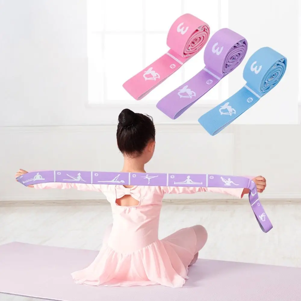 Nylon Yoga Pilates Resistance Band Stretch Strap Segmented Markings Yoga Strap Elastic Band 8/10/12 Grids Gym Equipment