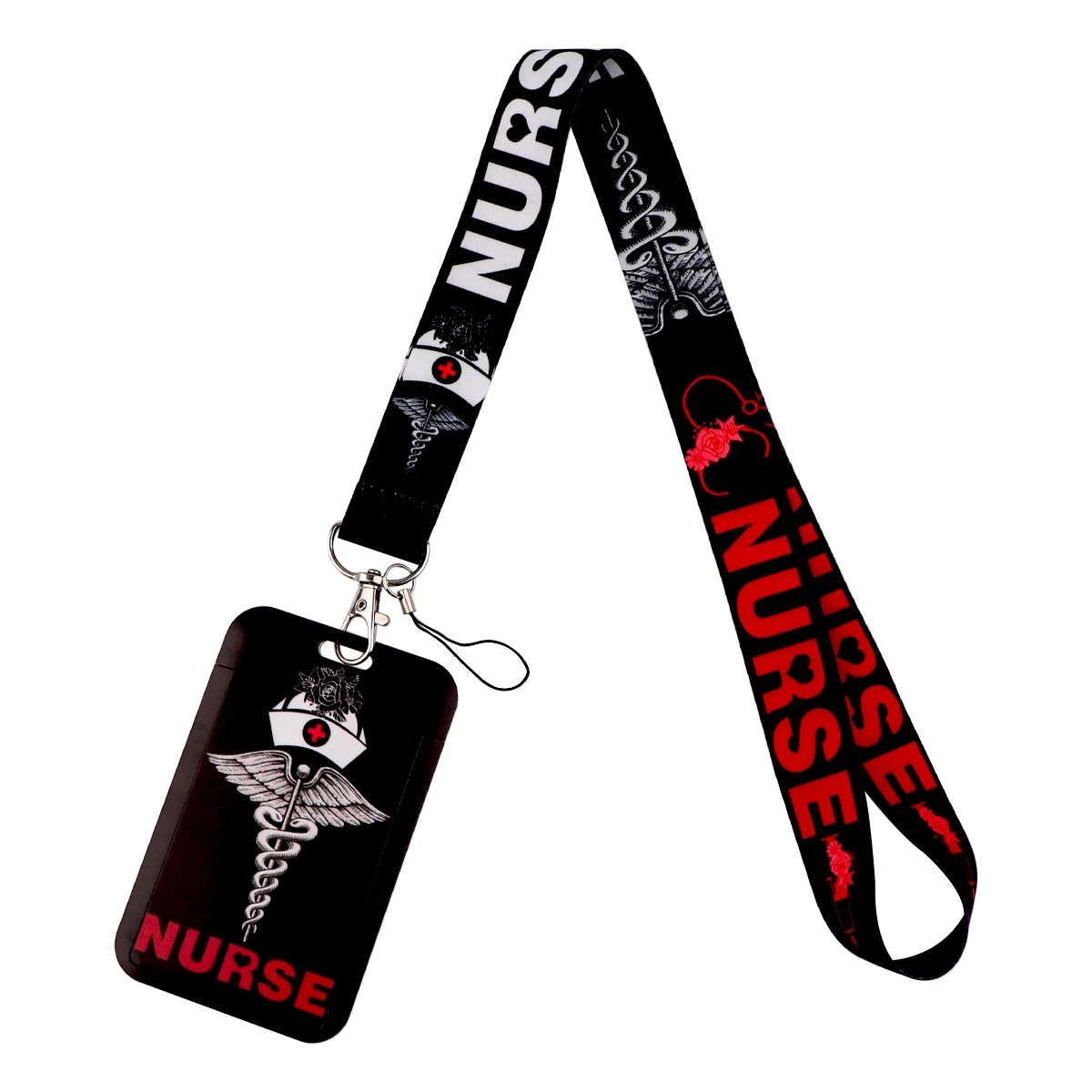 Medical Equipment Nurse Card Holder ID Holder Bus Card Holder Staff Card Medical Doctor Theme Lanyard For Keys Phone Hang Rope