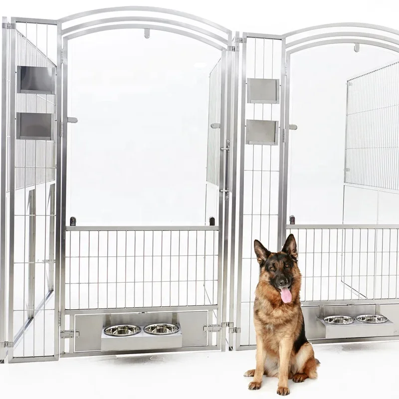 Stainless steel Large size Walk-in kennel Runs veterinary dog cages Customized factory hot sale enclosure Walk-in kennel
