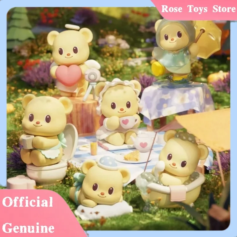 

New Genuine Butter Bear Leisure Time Series Trendy Toy Blind Box Desk Decoration Butter Bear Collect Mystery Box Surprise Gifts