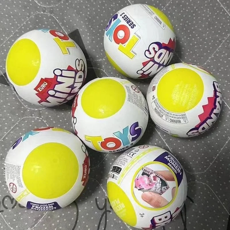 Nieuwe 5 Verrassing Mini Merken Zuru Mini Merken Speelgoed Speelgoed Miniatuur Speelgoed Mystery Blind Box Serie 3 Kittyball Origineel Miniatuur Speelgoed