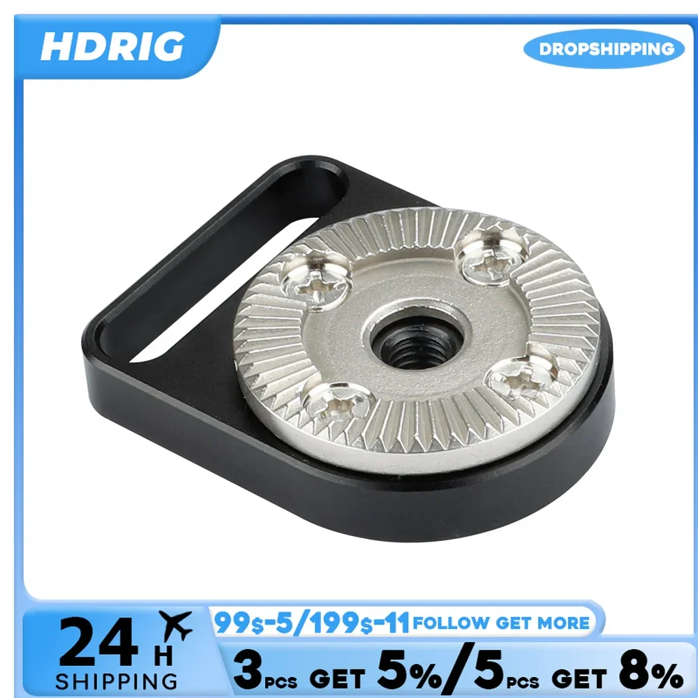 HDRIG Standard M6 Female ARRI Rosette Connecting Mount Fit for Arri Accessories For Sony Canon DSLR Camera Cage Rig Kit