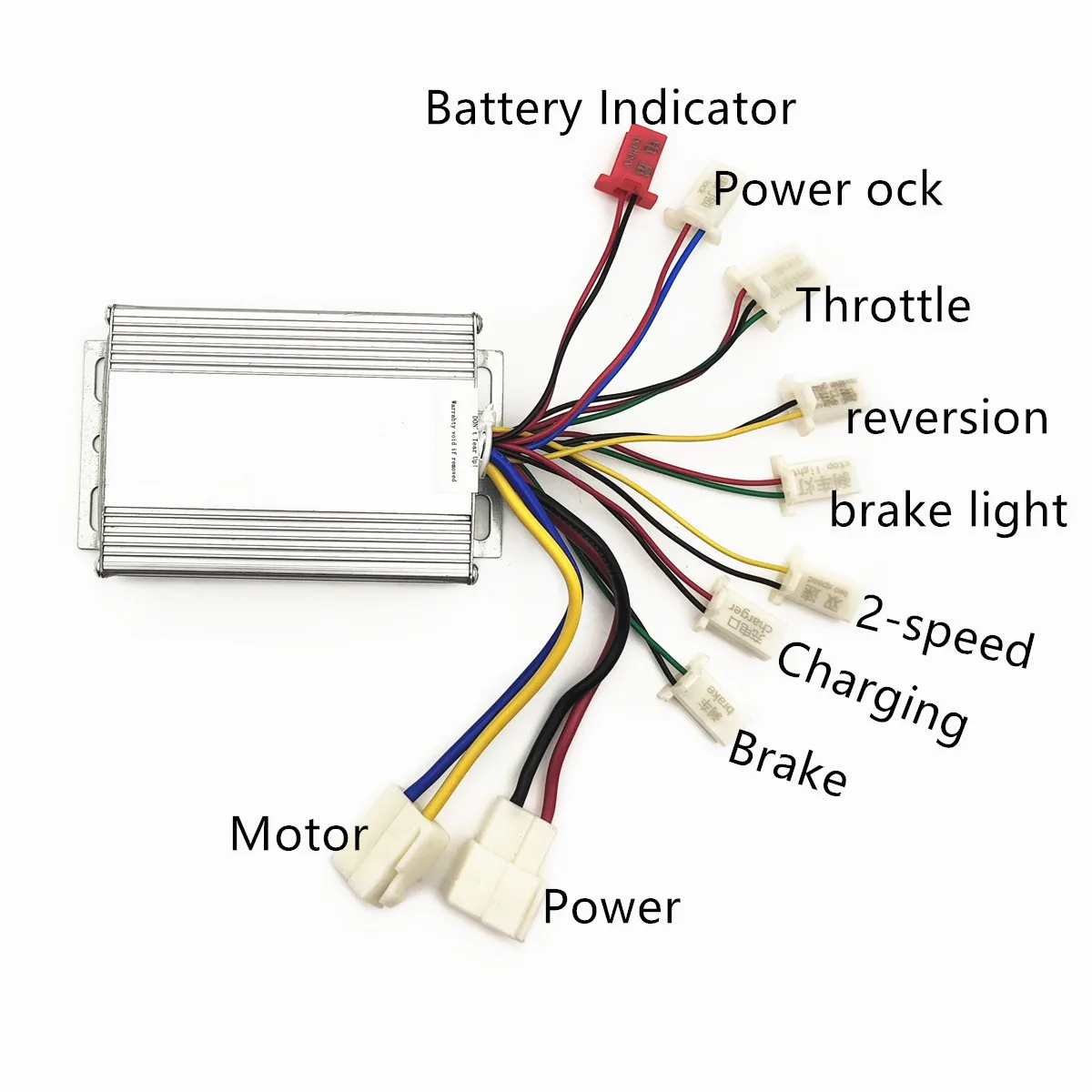 500W 24V 36V 48V Reverse 2-Speed Brush Motor Speed Controller, Brushed Motor Driver 5