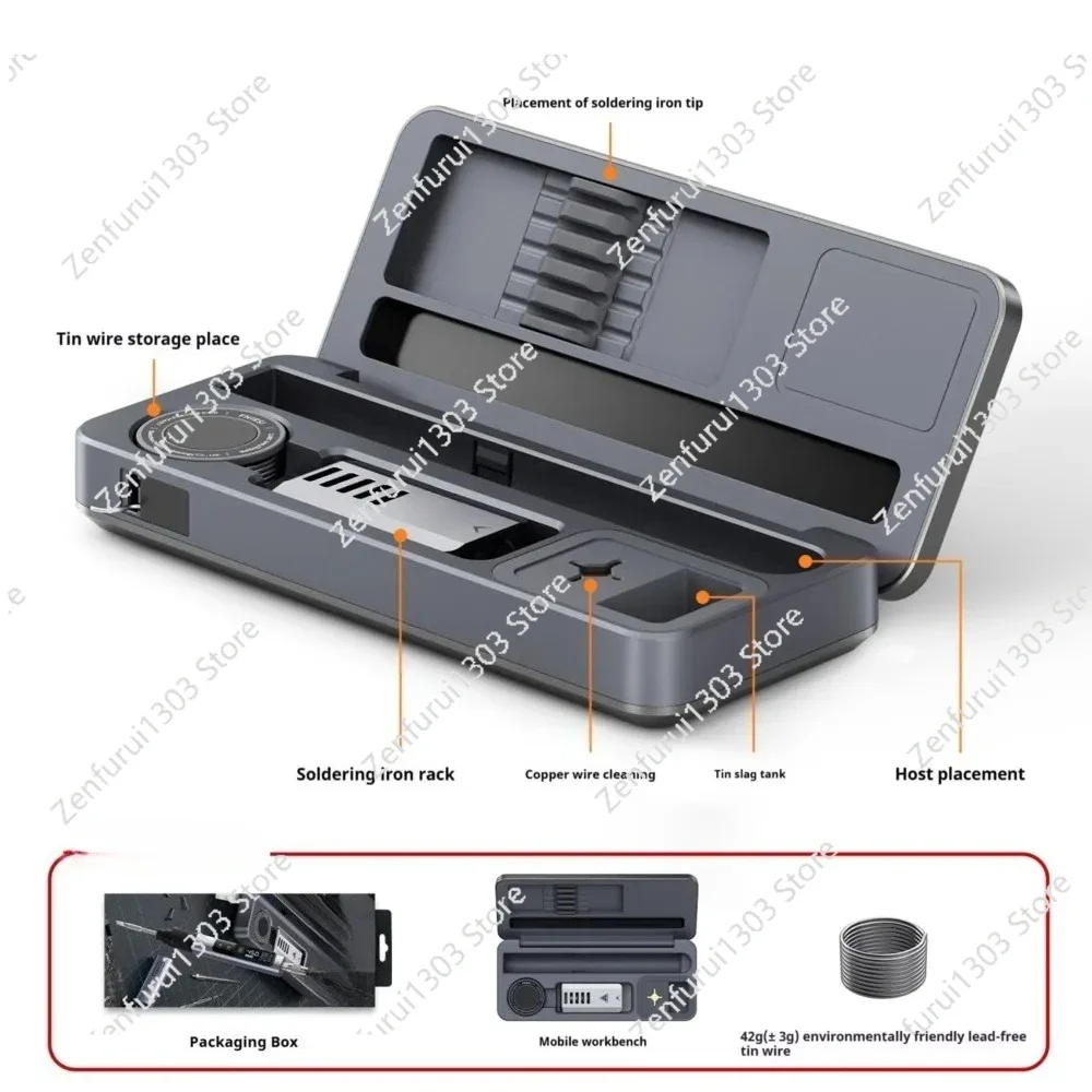 

Smart soldering iron HS-02A/B Mobile workbench storage box Soldering iron set