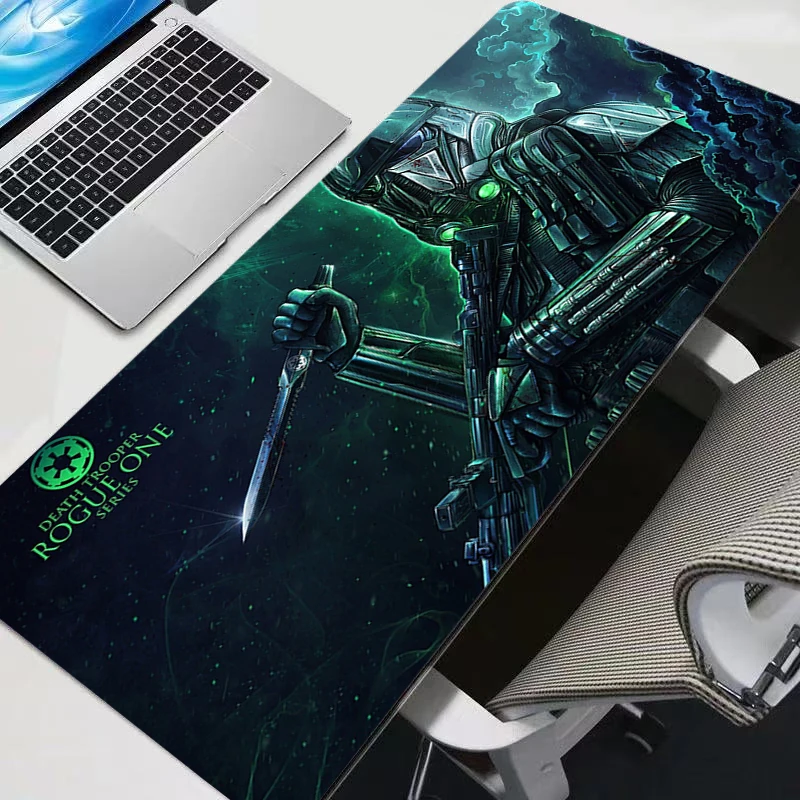 

Star Wars Jedi Mouse Pad Laptop Green Gaming Desk Mat PC Accessories Gamer Cabinet Keyboard Pad Kawaii Anime Mousepad XXL Carpet