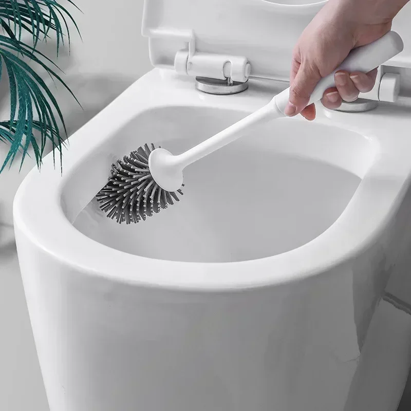 Xiaomi Youpin Silikon Kopf Wc Pinsel Wand Montiert Reinigung Pinsel Langen Griff Wc Pinsel Bad Zubehör Sets Werkzeuge