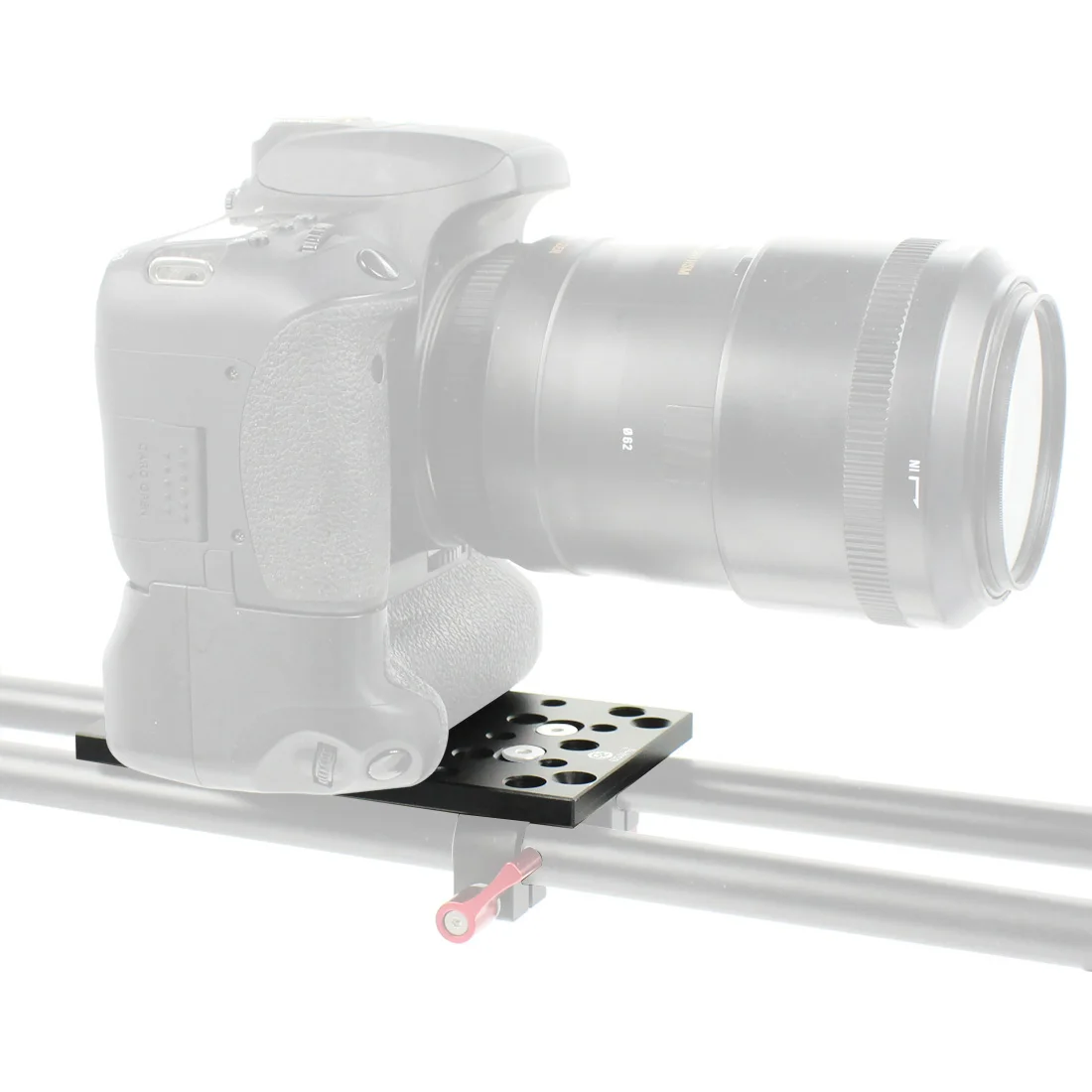 BGNing Schaltplatte Kamerahalterungsplatine SLR 1/4 3/8 Käseplatte für Schienenblöcke Schwalbenschwänze und kurze Stangen für Canon 5D2 5D3 5D4 – Detail 6