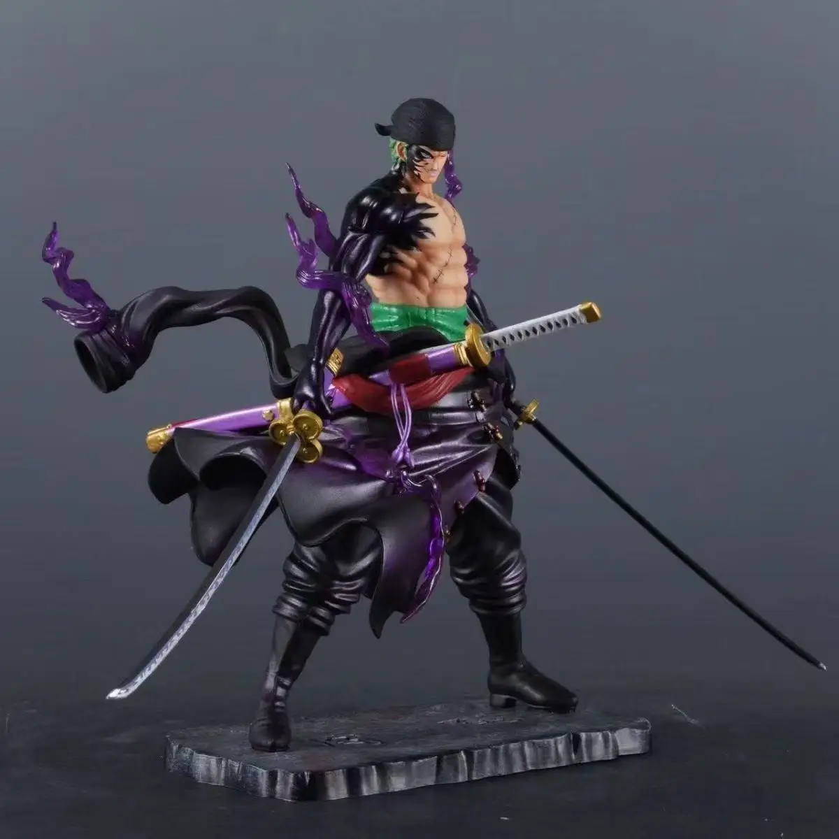 24 cm une pièce Zoro avec résonance Enma debout Anime figurines d'action faites à la main étui de bureau décoration ornement cadeau