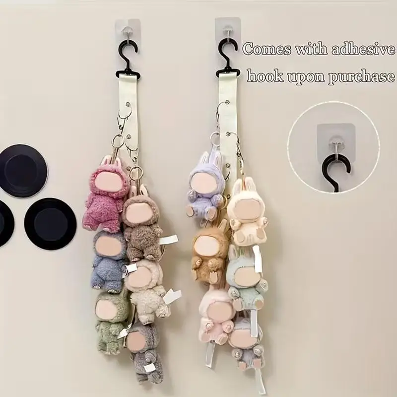 Hat Organizer For Baseball Caps,Hat Rack With 8 Clips,Baseball Cap Organizer With Strong Adhesive/Wall Drilled For Up To 16 Hats view 6