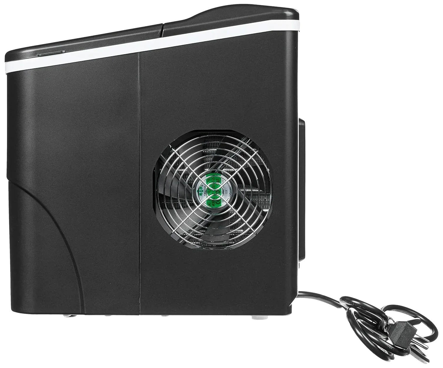 軽量カウンタートップ製氷機、お手入れが簡単、BPAフリー部品、大小の氷サイズの1秒あたりの制御、26ポンド