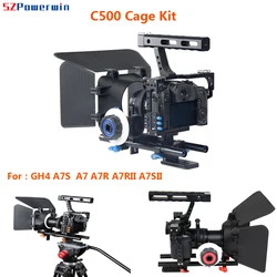 Powerwin C500 Cage Kit for GH4 A7S  A7 A7R A7RII A7SII DSLR Camera Photo Studio Rig Slider Stabilizer Follow Focus Barn Door Set