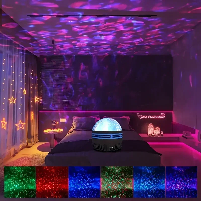 جالاكسي العارض RGB USB ضوء الليل مع جهاز التحكم عن بعد 7 تأثيرات الإضاءة المسرح المنزلي LED السماء المرصعة بالنجوم مصباح غرفة الألعاب ديكور