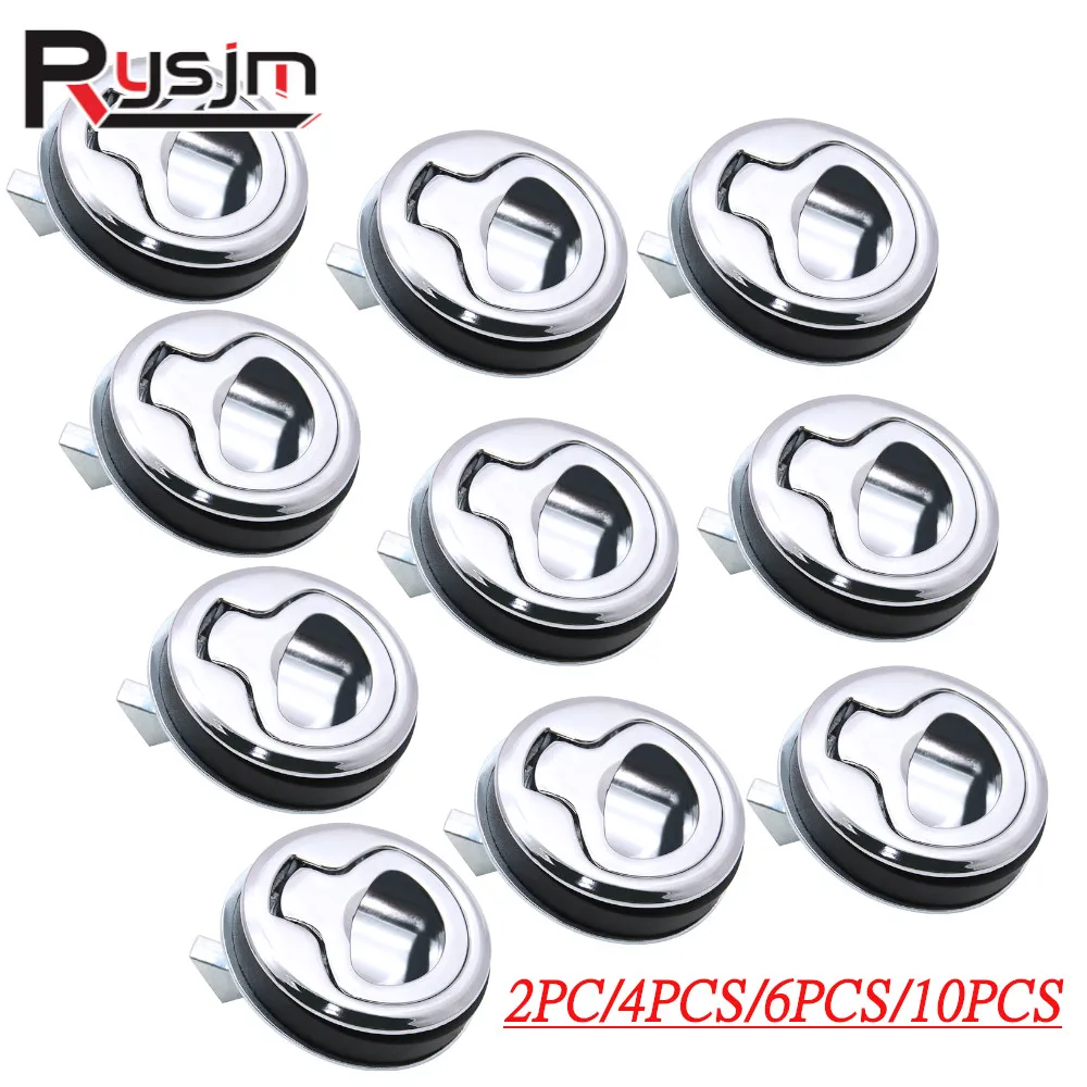 10/6/4/2Pieces Marine Hatch Locking Locker Stainless Steel Boat Flush Pull Hatch Slam Latch For Boat Deck Hatch Locking RV Parts