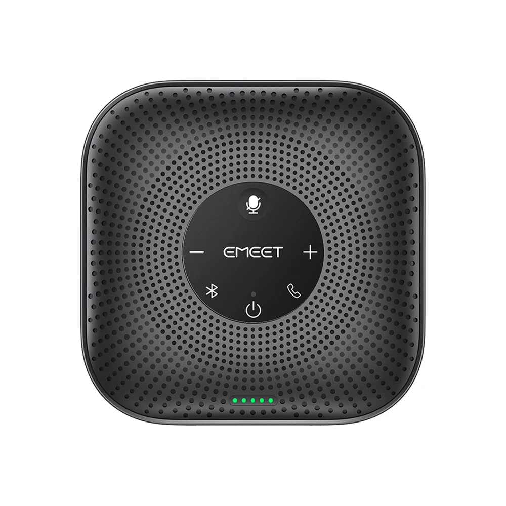 EMEET Draadloze Conferentie Speaker 360 °   Voice Meeting Microfoon met 4 ruisonderdrukkende microfoons Bluetooth-luidspreker voor op kantoor