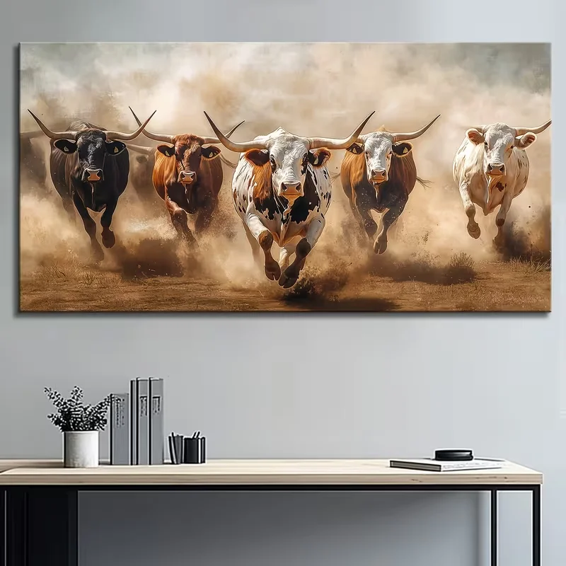 5D DIY Diamond Painting Scottish Highland Cattle Full Square Round Drill Large Size Diamond Embroidery Mosaic Home Decor
