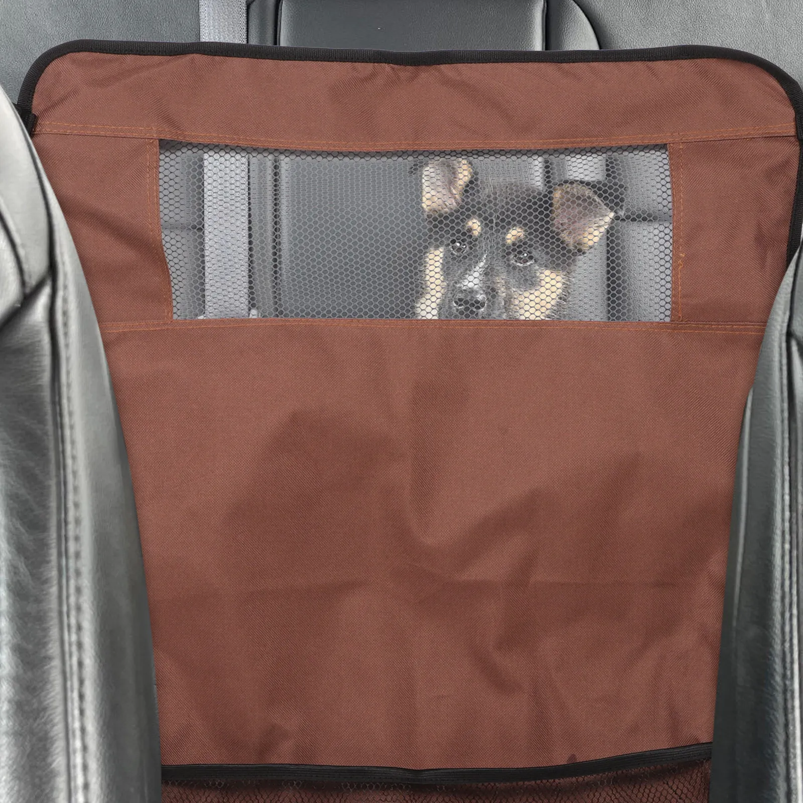 Heavy Duty Pet Car Barrier Black Mesh Dog Net for Back Seat Easy Install Vehicle Compatible Pet Isolation Network Dog Travel