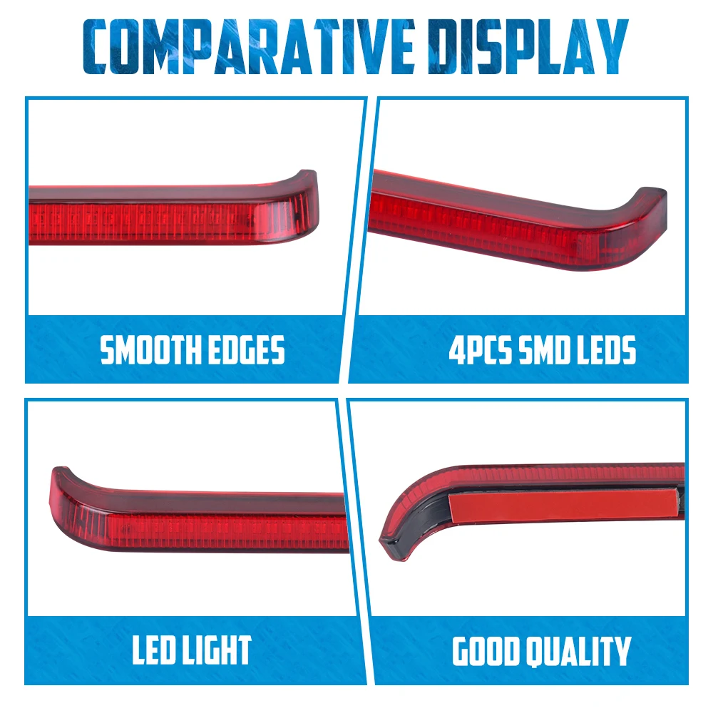 Motorcycle LED Rear Saddlebag Indicator Light Turn Signal Brake Lamp For Harley Touring CVO Street Electra Road Glide ST 2023-24