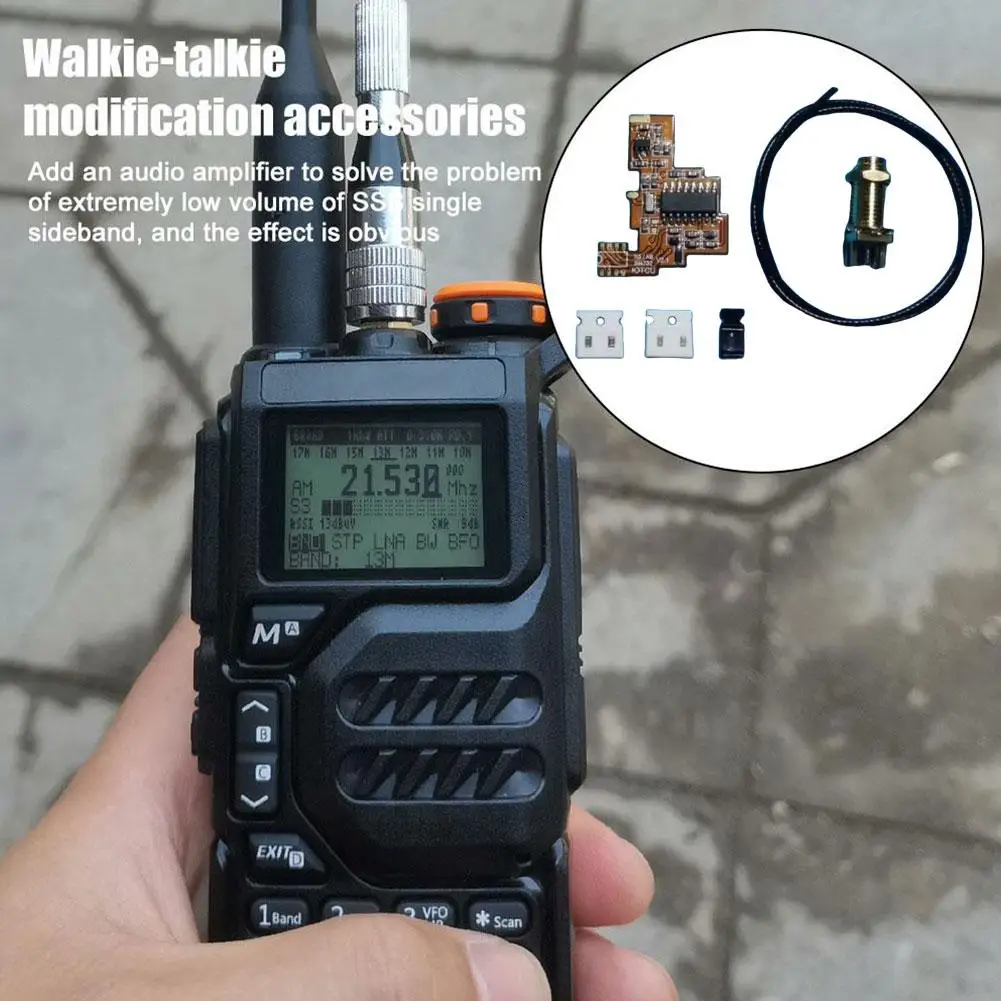 Receptor de banda completa de onda corta, accesorio de modificación de walkie-talkie para Quansheng K5