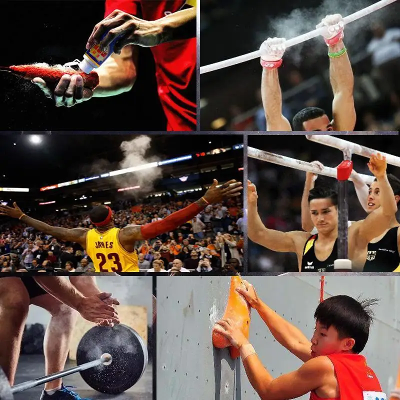 180ml Large Capacity Sports Gym Workout Magnesium Powder Anti-skid Sweat-absorbing For Badminton Tennis Basketball Fitness Gym
