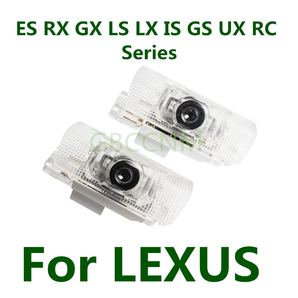

LED Car Door Welcome Courtesy Ghost Shadow Light Bulb Accessory For LEXUS LS400 LS430 LS460 LS600h LX450 LX470 LX570 IS250 IS300